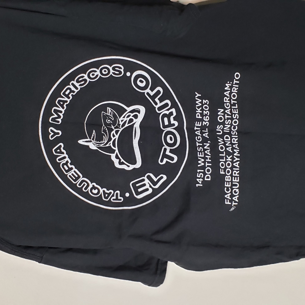 Black Graphic Tee with Colorful Design - Picture 3 of 3